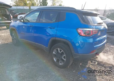 2018 Jeep Compass Trailhawk 4X4 z USA, uszkodzony, nr VIN 3C4NJDDB1JT144750